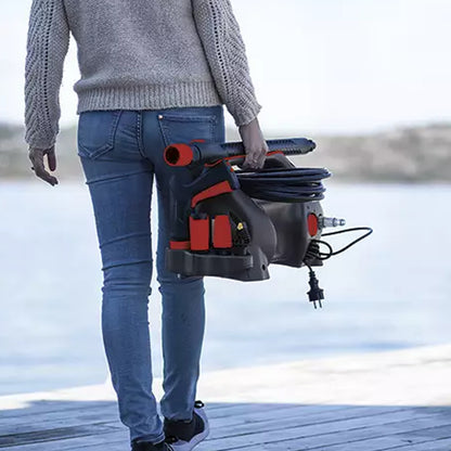 Clen külmavee survepesur GO 1800 inimese käes kes hakkab seda kasutama